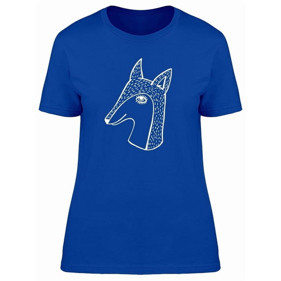 Cool Fox Doodle Sketch Tee Women's -Image by Shutterstock
