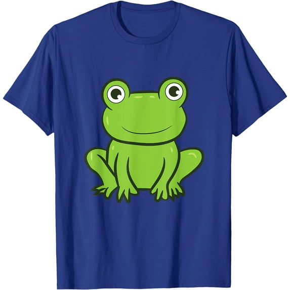 Cool Frog Amphibian Lover Unisex T-Shirt for Men Women Kids,Royal Blue Color,Size 4T