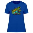 thumbnail image 1 of Cool Frog With Ethnic Texture T-Shirt Women -Image by Shutterstock, Female XX-Large, 1 of 2