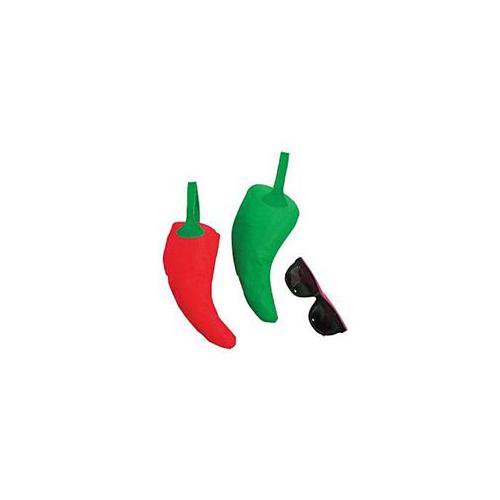 Cool Fun 14-2079 Nonwoven Polyester Chili Pepper Tote Bags