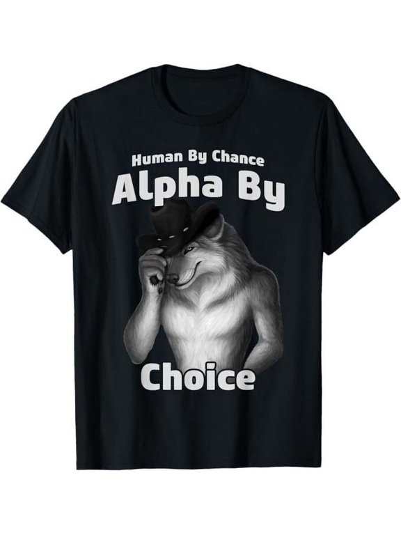 Cool Funny Alpha Wolf Memes T-Shirt, Size S-5XL