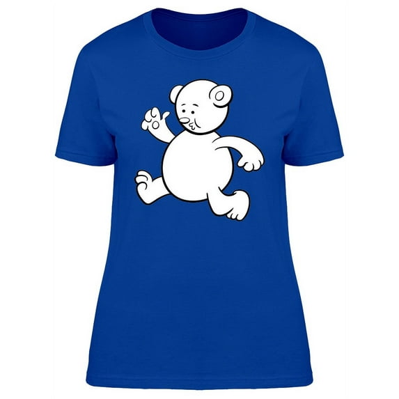 Cool Funny Bear Doodle Cartoon T-Shirt Women -Image by Shutterstock, Female XX-Large