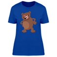 thumbnail image 1 of Cool Funny Brown Bear Doodle T-Shirt Women -Image by Shutterstock, Female Small, 1 of 2