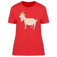 thumbnail image 1 of Cool Funny Goat Cartoon T-Shirt Women -Image by Shutterstock, Female XX-Large, 1 of 2