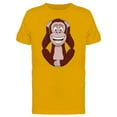 thumbnail image 1 of Cool Funny Happy Monkey Cartoon T-Shirt Men -Image by Shutterstock, Male Small, 1 of 2