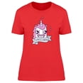 thumbnail image 1 of Cool Funny Kawaii Unicorn T-Shirt Women -Image by Shutterstock, Female Large, 1 of 2