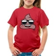 thumbnail image 1 of Cool Funny Poop In Shades Trendy Graphic Symbol T-shirt, 1 of 4