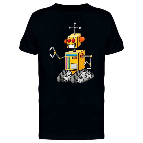 Cool Funny Robot Cartoon Tee Men's -Image by Shutterstock