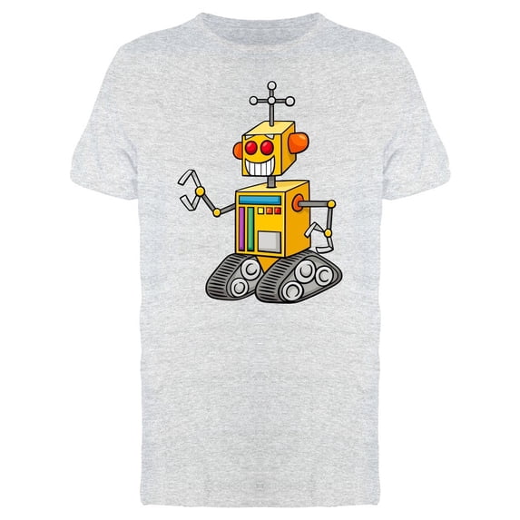 Cool Funny Robot Cartoon Tee Men's -Image by Shutterstock