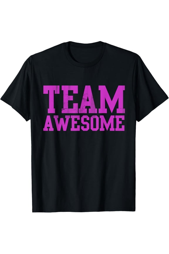 Cool Funny Team Awesome Group Matching Vintage Distressed T-ShirtMen and women, Black T-shirt, size: Extra large