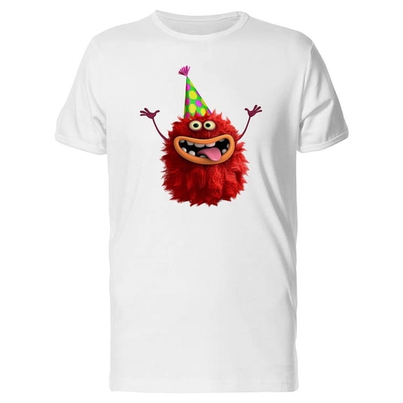 Cool Funy & Furry Party Monster T-Shirt Men -Image by Shutterstock, Male Medium