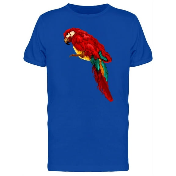 Cool Furry Gurnge Ara Macaw T-Shirt Men -Image by Shutterstock, Male x-Large