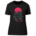thumbnail image 1 of Cool Futuristic Cityscape Icon T-Shirt Women -Image by Shutterstock, Female Medium, 1 of 2