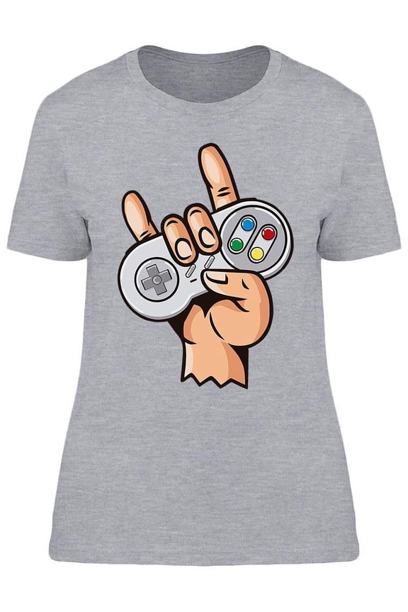 Cool Game Controller Design T-Shirt Women -Image by Shutterstock, Female Large