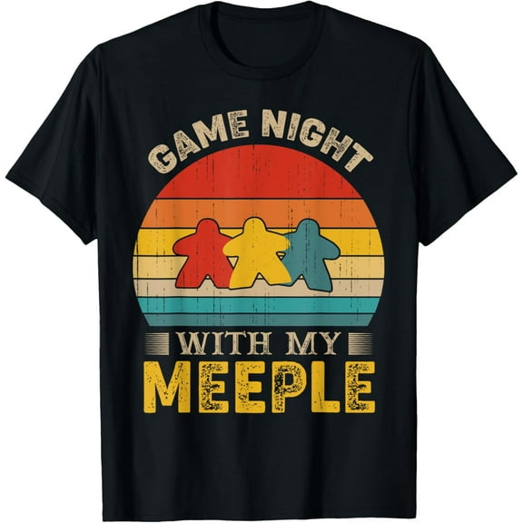 Cool Game Night with my Meeple Board Game Group T-Shirt