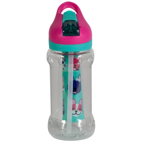 Cool Gear 14 Oz. non-toxic Paloma Bottle Frenchie, Pink
