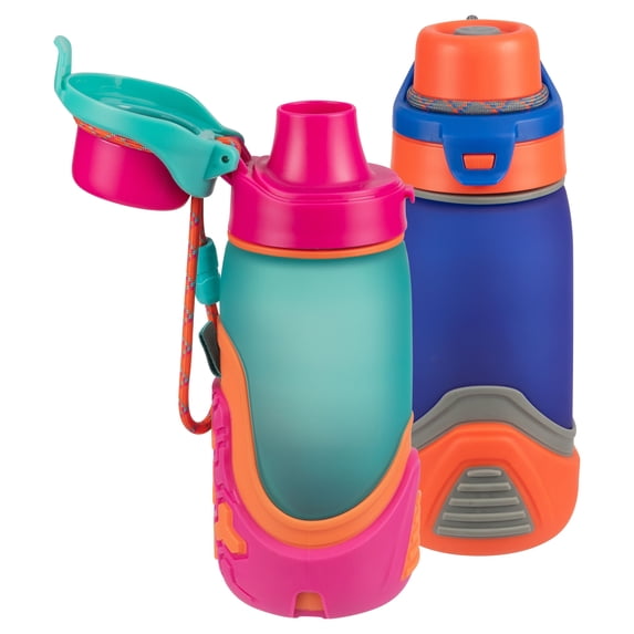 Cool Gear 16 oz Treadz Kids Chugger Water Bottle - Multi 2 Pack