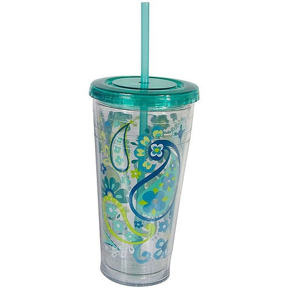 Cool Gear 4-Pack 20 oz Shady Fruit Tumbler With Pressure Fit Lid & Str
