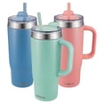 thumbnail image 1 of Cool Gear 3-Pack 26 oz Quest Tumblers | Cup Holder-Friendly, Double-Insulated, Dishwasher Safe | Keeps Drinks Cold For 32 Hours | Handle For On-The-Go, 1 of 16