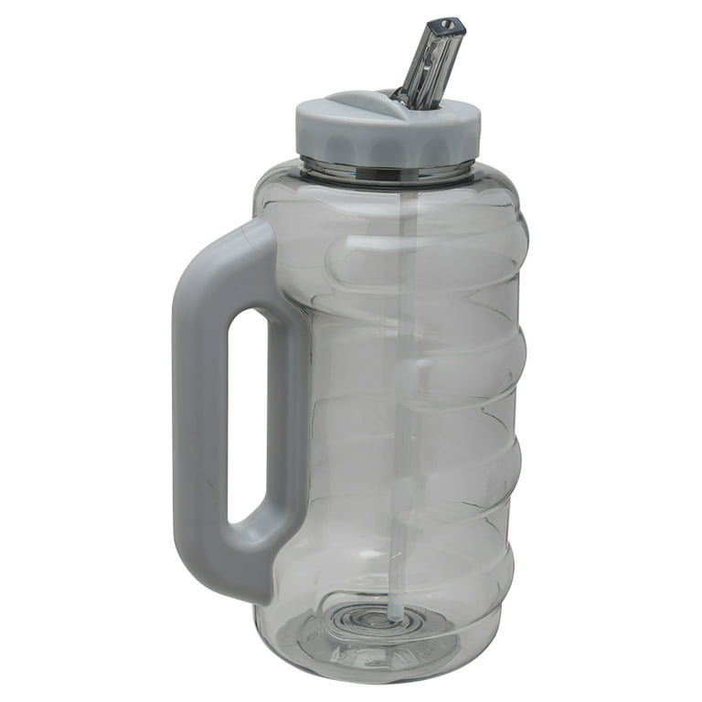 Cool Gear 64 Fluid Ounces Beast Jug Gray Sipper Cap with Straw 