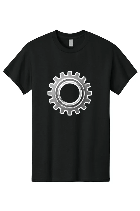 Cool Gear Mechanical Engineering Gift Blueprint Machine Cog Unisex T-Shirt, S-5XL