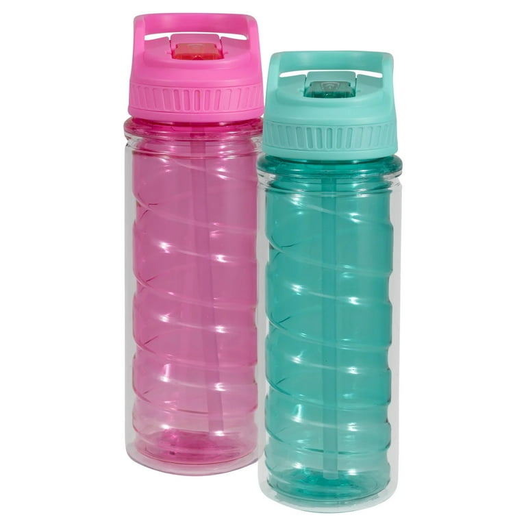 4 PACK !! ALADDIN 2-Way Lid WATER BOTTLE Pink WITH STRAW 30 oz BPA Free NEW