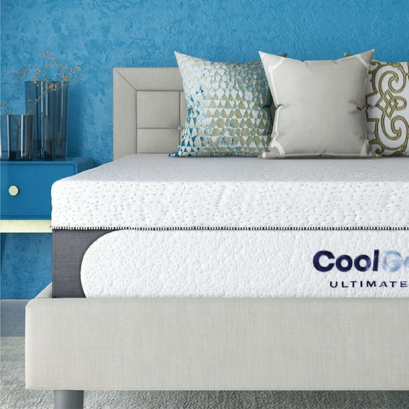 Cool Gel 14" Twin Medium Tight Top Gel Memory Foam Mattress with Bonus Pillow
