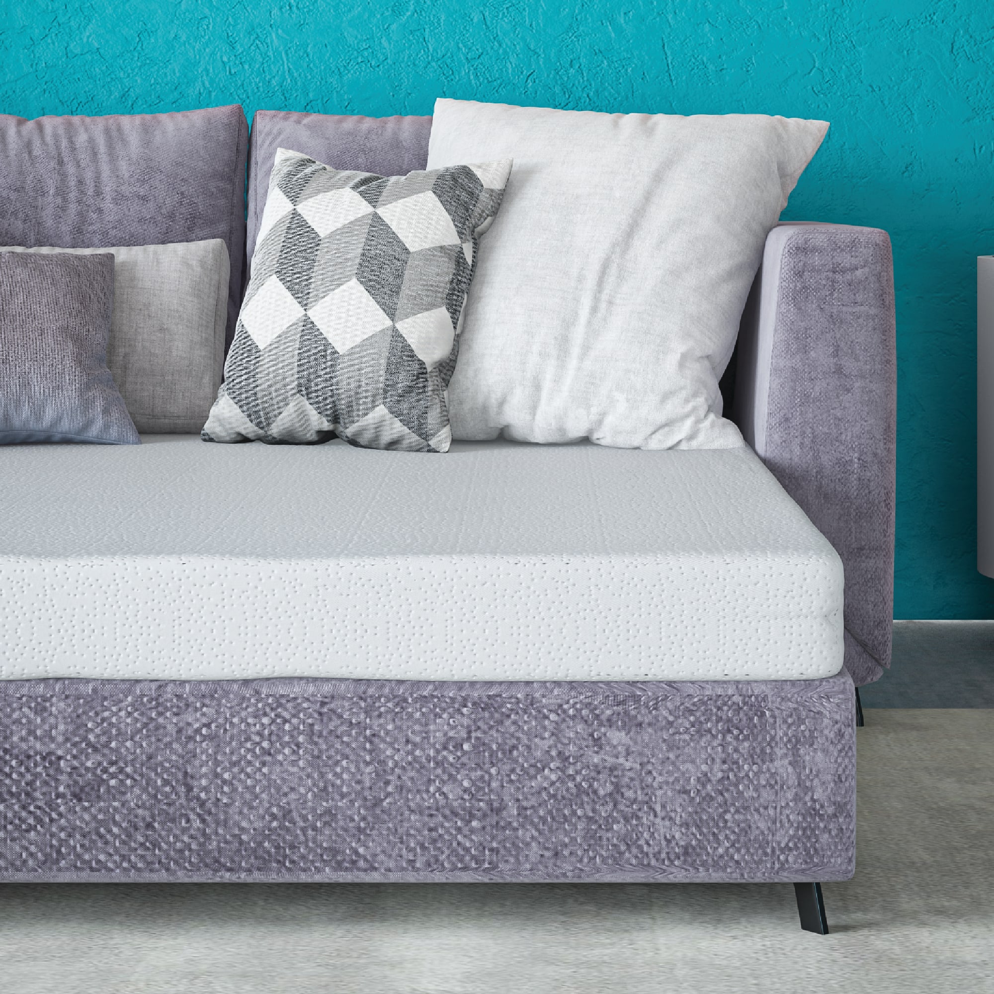 Cool Gel 4" Memory Foam Replacement Sleep Sofa Bed Mattress, Queen - image 1 of 13