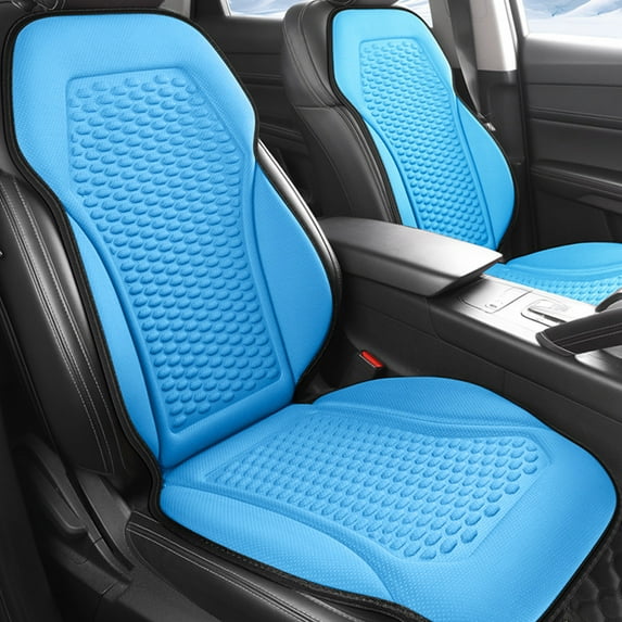 Cool Gel Car Seat Cushion with Airflow Design - Ventilated Mesh Office Chair Pad for Long Driving & Desk Work - Pressure Relief & Sweat-Free Comfort - Home & Vehicle Ergonomic Support Cushion