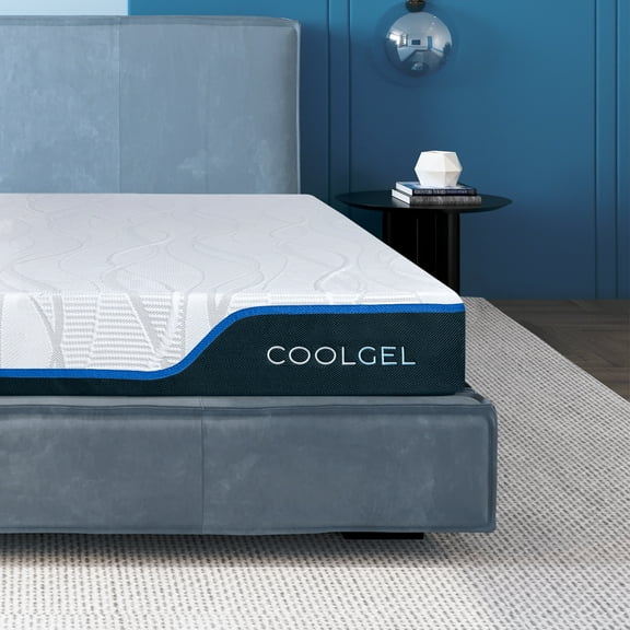 Cool Gel Luxe 8" Twin Medium Tight Top Gel Memory Foam Mattress, with Antimicrobial Cover