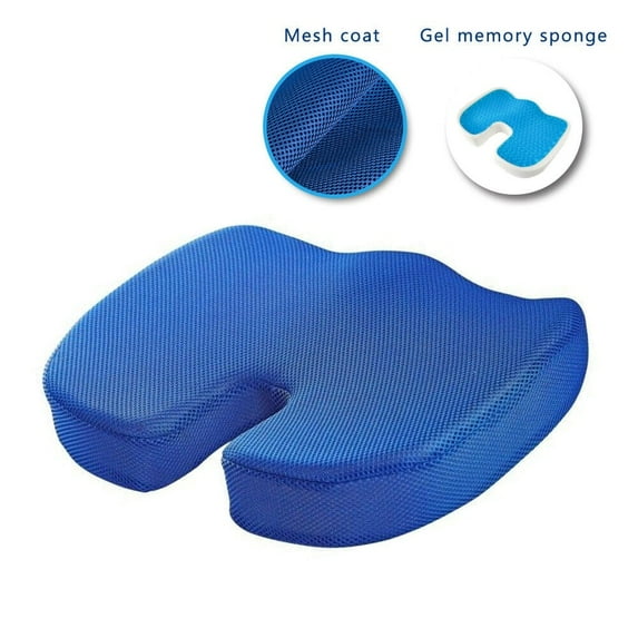 Cool Gel Memory Foam Seat Cushion Gel Memory Foam Blue