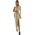 thumbnail image 1 of Cool Genes Half Dleeve Split Dress dresses for women Summer dresses for women elegant evening dresses for women, 1 of 6