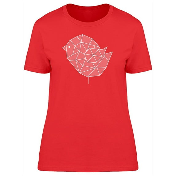 Cool Geometric Bird Doodle T-Shirt Women -Image by Shutterstock, Female x-Large