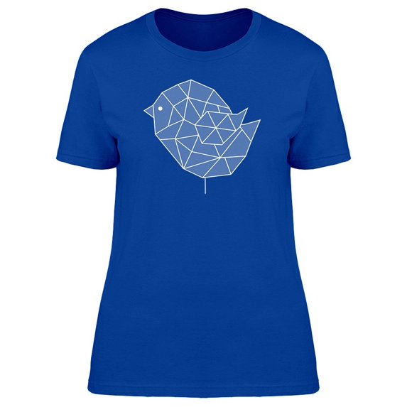 Cool Geometric Bird Doodle Tee Women's -Image by Shutterstock