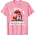 thumbnail image 1 of Cool Gift Funny Mushrooms Are Calling Me Unisex T-Shirt for Men Women Kids Toddler,Light Pink Color,Size 3T, 1 of 5