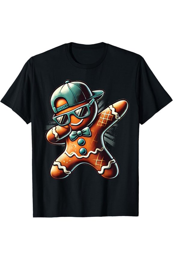 Cool Gingerbread Dabbing Boys Dab Dance T-Shirt Tshirt All Size S-5XL