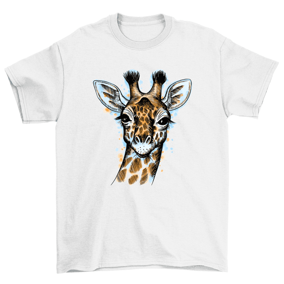 Cool Giraffe T-Shirt Wildlife Cute Animal Tee Men Women Unisex