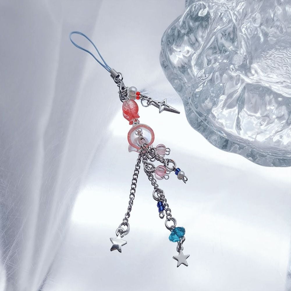 Enamel Pink Sunglasses Charm Bead - Fits Pandora, Troll & Most European Snake Chain Bracelets - View #3