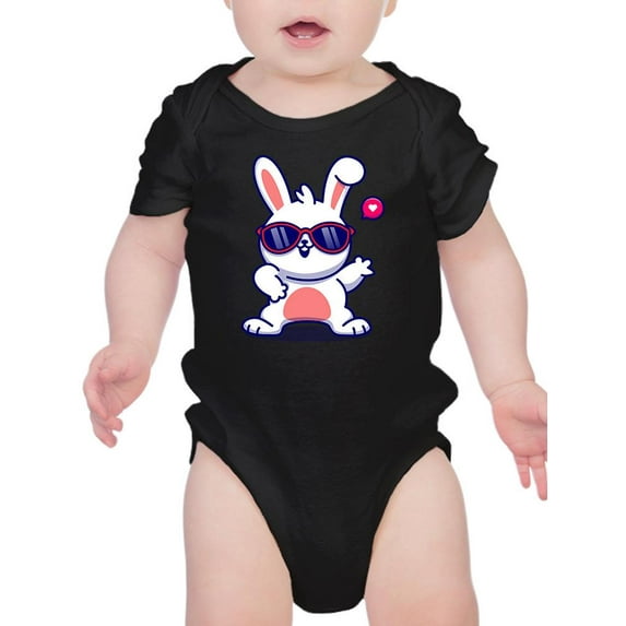 Cool Glasses Rabbit Bodysuit Infant -Image by Shutterstock, 18 Months