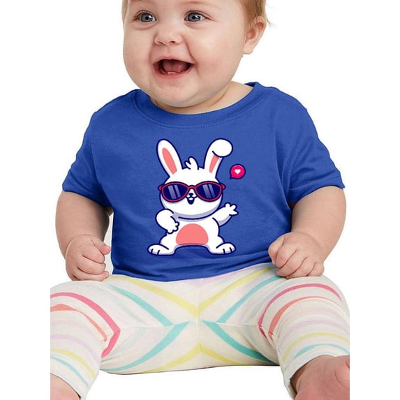 Cool Glasses Rabbit T-Shirt Infant -Image by Shutterstock, 24 Months