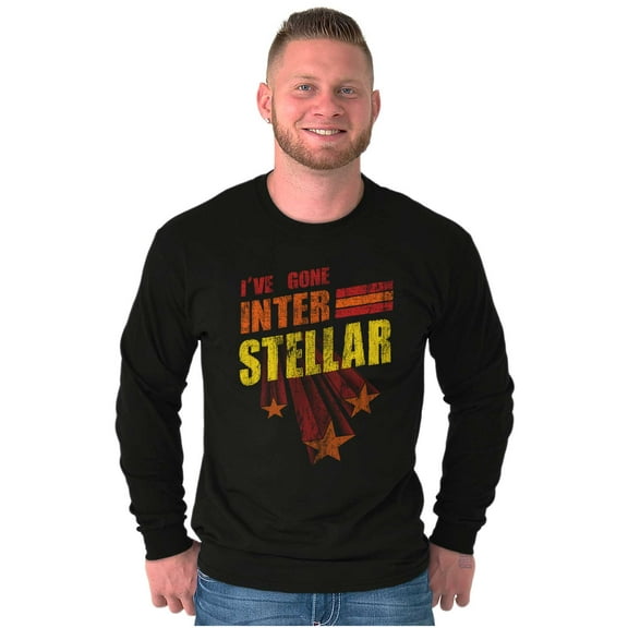 Cool Gone Interstellar Movie Quote Long Sleeve TShirt Men Women Brisco Brands S