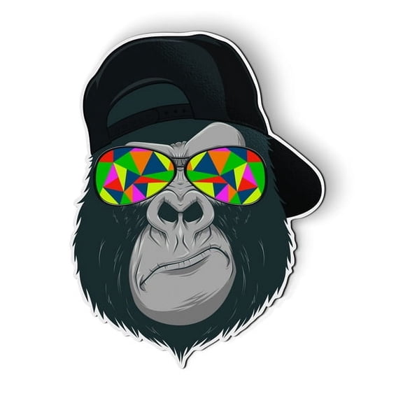 Cool Gorilla Ape - 5.5" Magnet for Car Locker Refrigerator