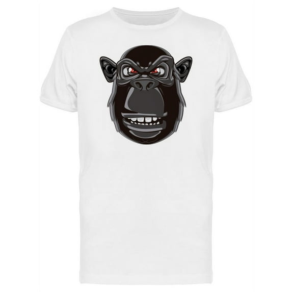Cool Gorilla Head Cartoon T-Shirt Men -Image by Shutterstock, Male 4X-Large