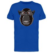 Cool Gorilla Head Cartoon T-Shirt Men -Image by Shutterstock, Male Large