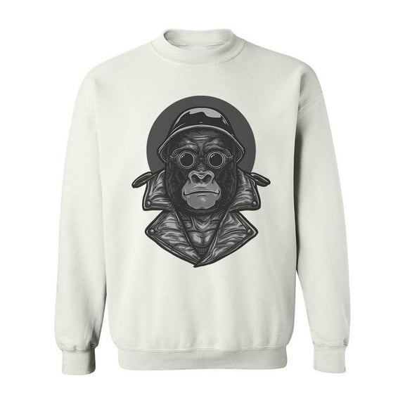 Cool Gorilla Head  Sweatshirt Men -Image by Shutterstock, Male 3X-Large