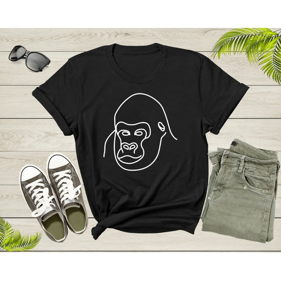 Cool Gorilla Lover Tshirt Design Gift For Adult Men Women Boys Girl Funny Gorilla Animal Graphic Present Shirt Gift Idea Gorilla Gym T-shirt