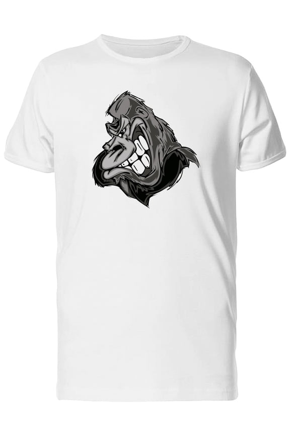 Cool Gorilla Mascot Cartoon T-Shirt Men -Image by Shutterstock, Male Small