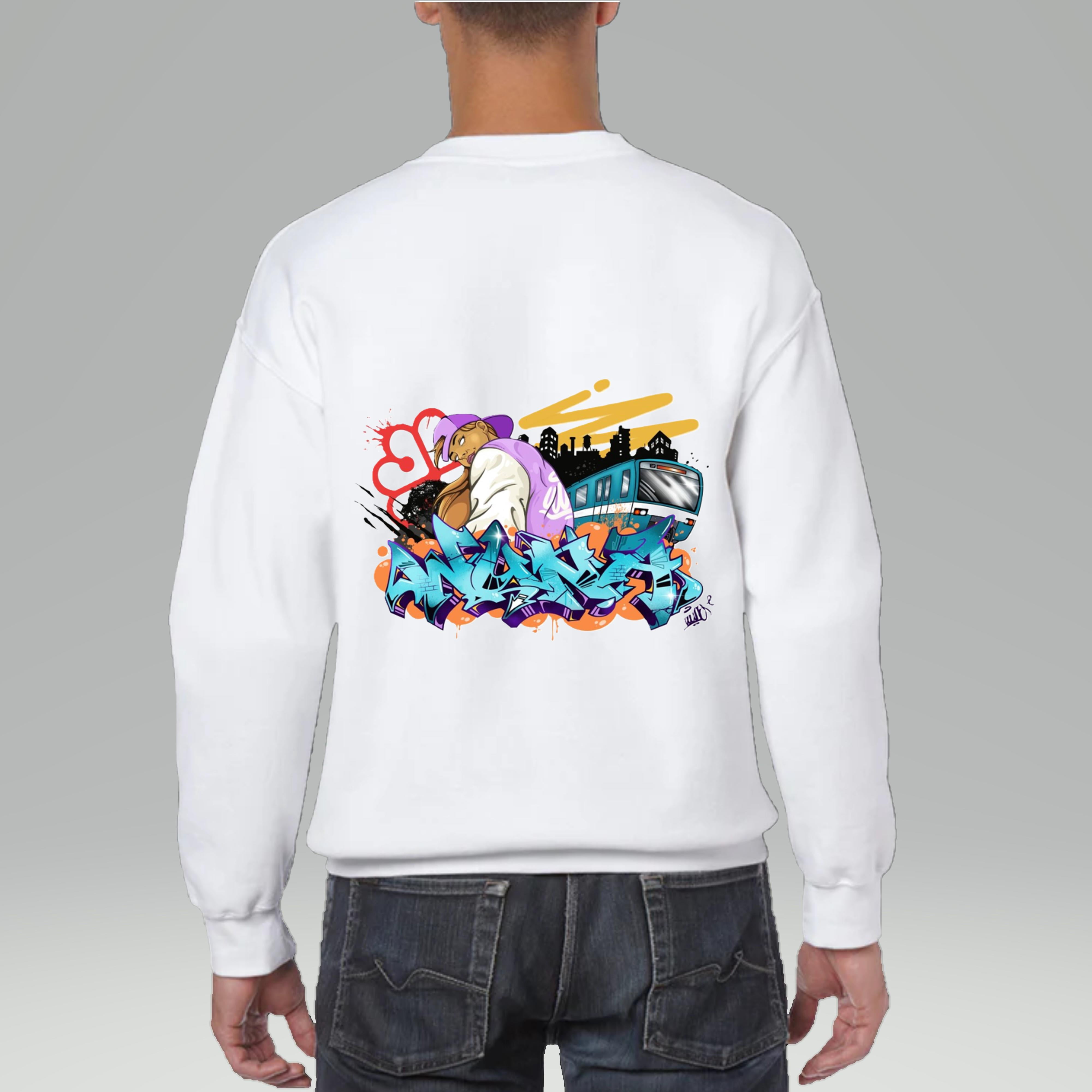 Geometric Graffiti Psychedelic Men's Sweatshirt