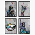 thumbnail image 1 of Cool Graffiti Room Canvas Decor - Unframed 8x10 Set of 4, Indie Hippie Trippy Grunge Posters for Room Aesthetic, Edgy Hypebeast Street Pop Art Wall Decor, Prints Picture for Teens Bedroom Room Gifts, 1 of 4