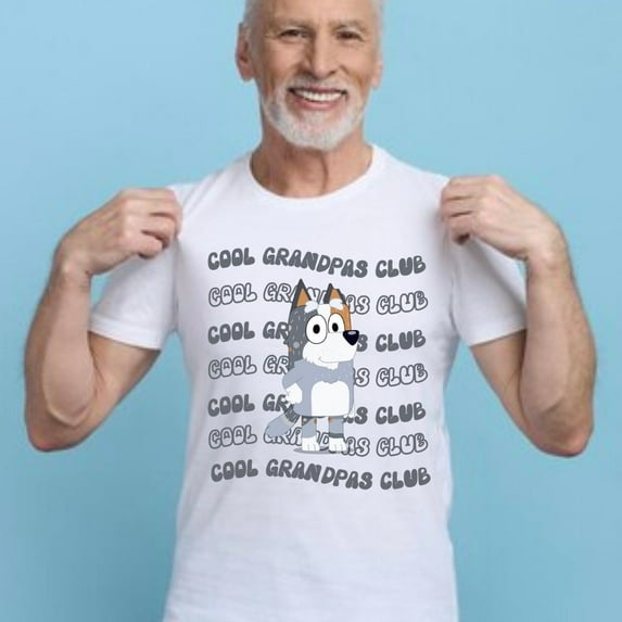 Cool Grandpas Club T Shirt Bluey Inspired Unisex S-5XL Hot Trending Shirt, Vintage Birthday Gift